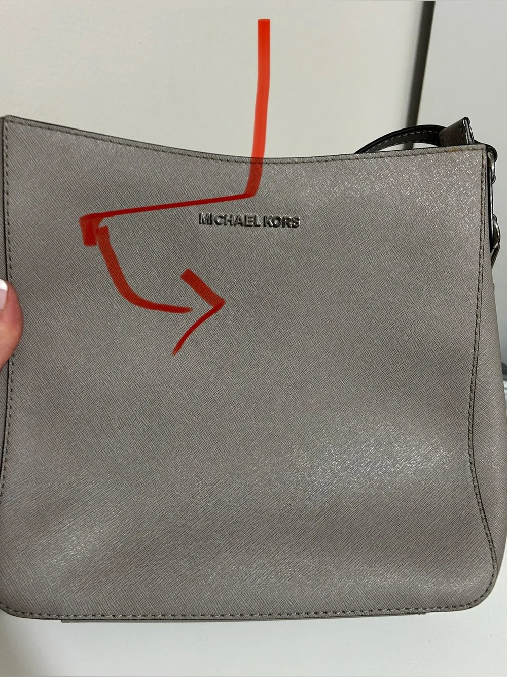 Michael Kors Gray Crossbody